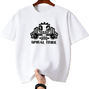 T-shirt grafica da uomo Spiral Tribe Underground <span class=keywords><strong>Music</strong></span>, in cotone, stile Rave Culture <span class=keywords><strong>Hip</strong></span> <span class=keywords><strong>Hop</strong></span>, retrò streetwear, punk. - Product Image 1