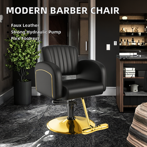 Chaise <span class=keywords><strong>de</strong></span> barbier réglable professionnelle Design moderne pliable <span class=keywords><strong>en</strong></span> cuir synthétique atelier <span class=keywords><strong>de</strong></span> pompe hydraulique robuste <span class=keywords><strong>Salon</strong></span> <span class=keywords><strong>de</strong></span> beauté - Product Image 3