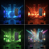 Système de sonorisation professionnel 8 ohms, actif/passif, type Line Array, ensemble complet avec caisson de basses 15 et 18 pouces pour concerts en extérieur, à suspendre