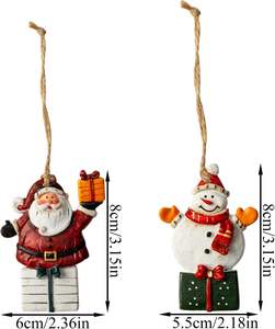 Moderne Premium Vente en gros Bonhomme de neige Père Noël Elk Ornements d'arbre de Noël Pendentif suspendu pour fournitures de fête - Product Image 2