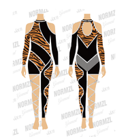 Tenue de majorette à imprimé léopard, veste d'échauffement pour équipe universitaire, pompon, sac et uniforme de danse de majorette
