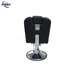 Silla de Barbero Hidráulica Reclinable JINRUISHENGDA, Silla de Estilismo Giratoria 360° con Altura Ajustable y Marco Cromado para Barbería - Product Image 4