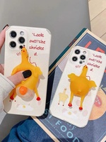Coque de téléphone portable ludique et amusante pour la décompression, avec motif créatif individuel sous couche protectrice, compatible iPhone 18 17 16 15 14 13 12 Pro Max