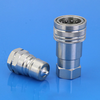 Couplage rapide hydraulique ISO7241A 1/2 pouce IA03 BSP1/2 M18 M20 en acier au carbone zingué pour machines agricoles et forestières