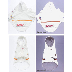 2025 diseñador de lujo reflectante impermeable poliéster ropa para mascotas <span class=keywords><strong>NASA</strong></span> perro ropa con capucha chaleco impermeable chaqueta Venta caliente - Product Image 4