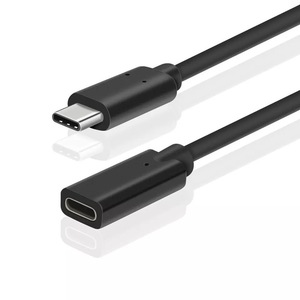 สายต่อขยาย USB3.1 ประเภท C ชาย-หญิง สีดำ ตัวนำทองแดง หุ้มด้วย PVC สำหรับการชาร์จและถ่ายโอนข้อมูลของสวิตช์ - Product Image 3