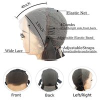 Perruque Frontale en Dentelle 13*4 Sans Colle, Densité 250%, Cheveux Naturels Humains Vierge Bruts SDD d'Origine Vietnamienne, Boucles Pixie, Double Tirage