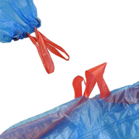 Sacs poubelles de cuisine blancs avec cordon de serrage, poignées robustes, haute capacité de charge, fabrication industrielle