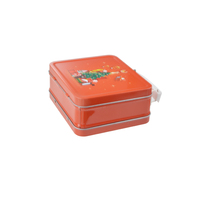 Emballage de boîte à lunch en étain avec impression personnalisée en usine Boîte à lunch en métal personnalisée de qualité alimentaire avec poignée de verrouillage pour cadeau