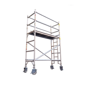 Échafaudage mobile en aluminium, tour simple large avec plateforme - Product Image 1