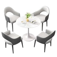 Chaise de réception moderne en acier inoxydable durable pour hôtel et salon de thé, idéale pour balcon