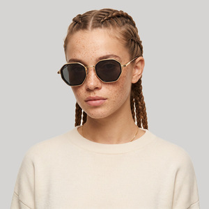 European And American Style Polygonal <b>Sunglasses</b> For Men Black Frame PC Lens UV400 Protection Type 3 Sunshades - Product Image 3