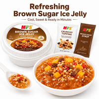 Nouveau style OEM Gelée de sucre roux Gelée de glace aromatisée aux fruits dans une tasse, un sac et un emballage en vrac pour les journées chaudes d'été