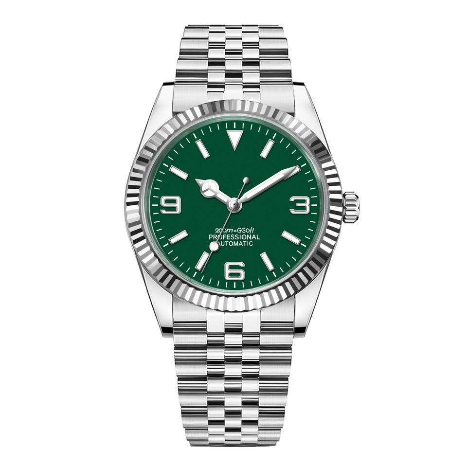 Classic Luxury Green Luminous Dial