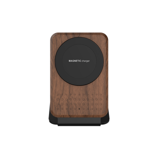 Station de <span class=keywords><strong>chargeur</strong></span> de téléphone portable sans fil en bois magnétique de haute qualité 15W pour <span class=keywords><strong>iPhone</strong></span> série 17/16/15 - Product Image 2