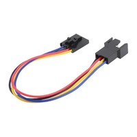 Bilgisayar için yeni 5 pin 4 pin Fan konnektör adaptörü dönüşüm uzatma kablosu