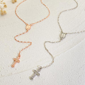 Popüler çapraz uzun zincir kolye kadın paskalya takı püskül bakire Mary kolye kolye - Product Image 4