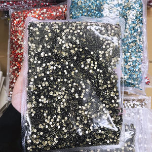 Fabrika toptan SS3 ~ SS30 Lt.Siam altın geri kristaller olmayan sıcak düzeltme AB Rhinestones çivi sanat Tumblers için - Product Image 2