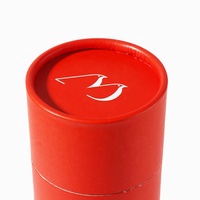 Boîte cylindrique rigide en papier couché pour impression couleur, pelliculage mat, pour emballage cadeau de chaussettes et sous-vêtements sur mesure