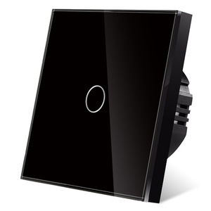 European Standard 86 Type <b>Touch</b> <b>Switch</b> Tempered Glass Panel 10A 110-240V Single Live Wire Wall <b>Switch</b> - Product Image 1