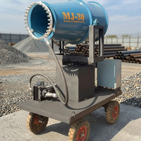 Canon anti-poussière électrique Mistjet MJ-30 monté sur chariot, télécommandé, nouveau réservoir de 6 gallons, contrôle industriel de la poussière