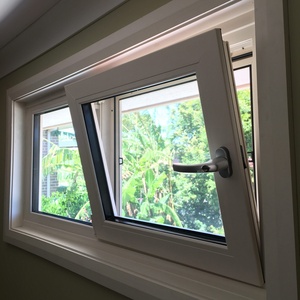 Mỹ phong cách nghiêng vào trong mở Trắng uPVC cửa sổ tùy chỉnh lớn xem Vinyl đôi kính cửa sổ nghiêng và biến cửa sổ PVC - Product Image 4