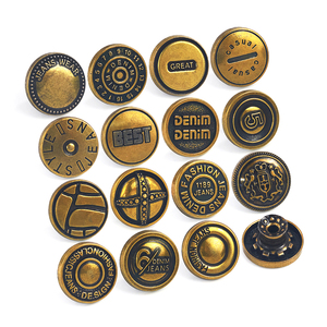 ปุ่ม kunshuo สำหรับกางเกงยีนส์กระดุมโลหะสีเงินสำหรับกางเกงยีนส์ชุด zamac และ rivets ทำโลโก้แนววินเทจตามสั่ง - Product Image 3