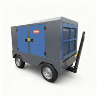 Compresseur d'air à vis lubrifié stationnaire diesel avec moteur pour l'exploitation minière 400 CFM 11m/min