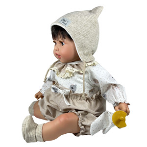 Búp bê NOA Brunette bằng silicon mềm, búp bê em bé với các tính năng giáo dục, đồ chơi tự làm cho trẻ em mọi lứa tuổi - Product Image 3