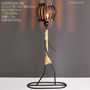 Chandelle Taipei, Décoration <span class=keywords><strong>de</strong></span> Table pour Restaurant Européen, Ornement pour <span class=keywords><strong>Comptoir</strong></span> <span class=keywords><strong>de</strong></span> Bar Musical - Product Image 6