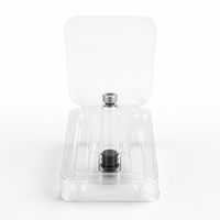 Bouteille en verre de petite capacité en borosilicate, emballage liquide, logo personnalisé, options de couleur, stock disponible