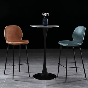 לוח צבעוני מודרני שולחן קטן יוקרה אוכל כורסאות שולחן קפה משולב - Product Image 6