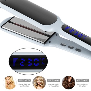 Lisseur de <span class=keywords><strong>cheveux</strong></span> infrarouge de 2 pouces de large avec écran LCD, chauffage rapide PTC, fer à <span class=keywords><strong>lisser</strong></span> <span class=keywords><strong>pour</strong></span> tous types de <span class=keywords><strong>cheveux</strong></span> - Product Image 3