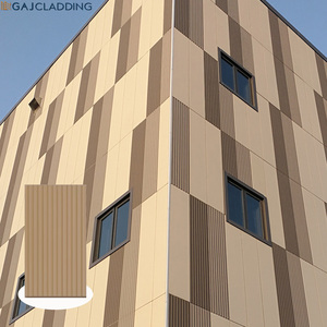 Material de Revestimiento de Fachadas de Edificios Moderno y Pulido de Primera Calidad, Paneles de Fibrocemento Pre-Revestidos con Ranuras, Blancos y Negros, para Revestimiento de Paredes Exteriores - Product Image 3