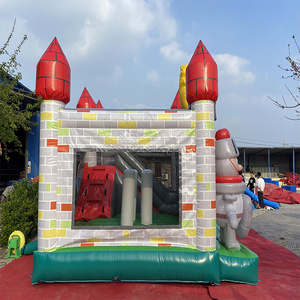 Thiết kế mới <span class=keywords><strong>Inflatable</strong></span> hiệp sĩ lâu đài bị trả lại Nhà trượt lâu đài cổ điển phong cách cổ điển cho trẻ em vai trò chơi - Product Image 3