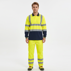 Polo de sécurité haute visibilité personnalisé et confortable, respirant, ignifuge et réfléchissant pour la vente en gros - Product Image 1