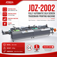 Equipo de Impresión de Serigrafía Automático de 2 Colores JDZ-2002, Máquina de Impresión de Serigrafía para Etiquetas de Tela
