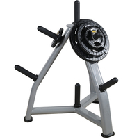 Support de rangement pour plaques de poids avec 8 poteaux de rangement pour plaques de gym, organisateur de poids gain de place pour salle de sport à domicile