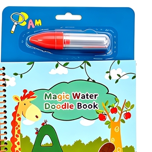 <span class=keywords><strong>Livre</strong></span> de coloriage à l'eau magique haute définition personnalisé, ensemble de peinture pour enfants sûr et non toxique - Product Image 2