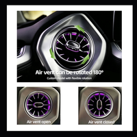 Aérateurs avant et arrière de la turbine, 64 couleurs, éclairage ambiant synchronisé avec l'éclairage ambiant d'origine pour Mercedes-Benz Classe G W464