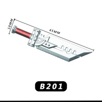 Accessoires compatibles pour figurines : Grandes épées, haldères, armures militaires, casques, briques de construction, jouets, cadeau promotionnel