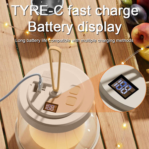 USB có thể sạc lại ngoài trời chuỗi ánh sáng <span class=keywords><strong>10</strong></span> m trang trí LED String ánh sáng cắm trại đèn lồng với Móc & ngân hàng điện cắm trại ánh sáng - Product Image 4