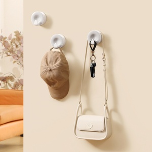 Kitchen Wall Mount Hat Rack Circular Bag <b>Hanging</b> Rack Tie Hat Handbag Hook Bathroom Wall Keyhole Free Door Hook - Product Image 1