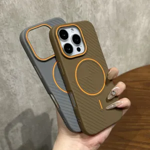 เคสโทรศัพท์แม่เหล็กบางเฉียบสำหรับ <span class=keywords><strong>iPhone</strong></span> 16 15 14 PLUS 13 12 <span class=keywords><strong>11</strong></span> 16 <span class=keywords><strong>PRO</strong></span> <span class=keywords><strong>MAX</strong></span> เคสนิ่มแบบชาร์จไร้สายสีด้าน - Product Image 2