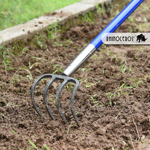 Râteau de jardin en fibre de verre Durable, produit fabriqué en chine, à longue poignée en acier de carbone, nœud de nœud, vente en gros - Product Image 5