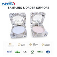 Boîte à bague personnalisée en acrylique taillée au diamant avec insert en velours, présentoir à bijoux transparent pour mariage, emballage cadeau, exposition de détail