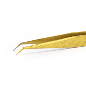 Pinzas de pestañas japonesas para extensiones, herramientas de pestañas, pinzas de punta de fibra, acero inoxidable japonés para un agarre perfecto - Product Image 3