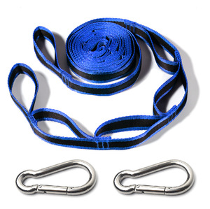 Sangles <span class=keywords><strong>de</strong></span> <span class=keywords><strong>hamac</strong></span> professionnelles en gros, 2 m, 3 m, 6 boucles, sangles d'arbre <span class=keywords><strong>pour</strong></span> le camping en plein air, système <span class=keywords><strong>de</strong></span> <span class=keywords><strong>suspension</strong></span> sans étirement, <span class=keywords><strong>kit</strong></span> - Product Image 6