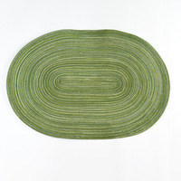 Tapis de table tressés en rotin de coton vintage au design moderne Sets de table tissés ovales et sous-verres personnalisés et écologiques Décoration intérieure confortable