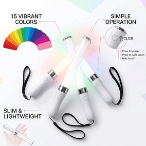 Bastones de Espuma LED Multicolores Personalizados en Oferta, Bastones Luminosos LED - Product Image 3